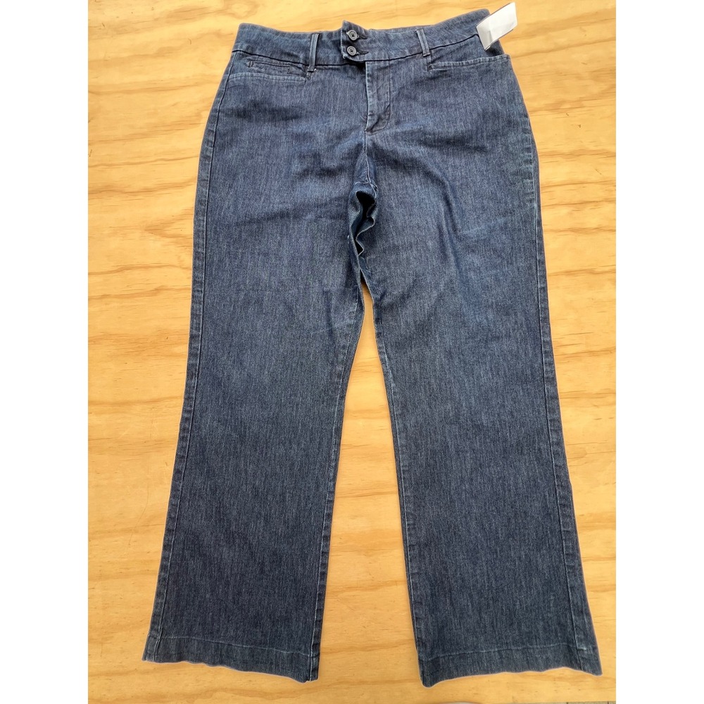 Riders by Lee Womens Dark Wash Straight Leg Trouser Jeans Size 12M W36AT75